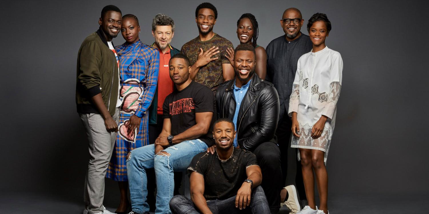 The cast of Black Panther, one of this year’s most diverse movies.