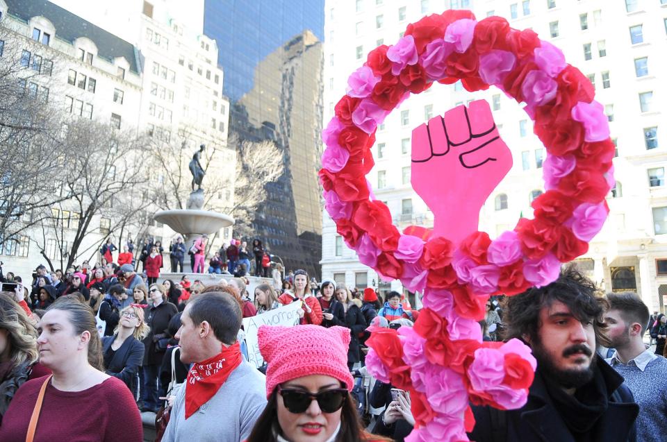 Women and men alike come together to make the 2018 International Women's Day something to remember.