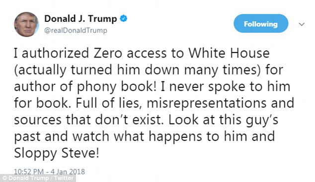 Donald Trump Responds to Fire and Fury