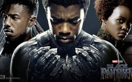  Posing for the Cover, Black Panther, Nakia and Erik Killmonger get into character. 
