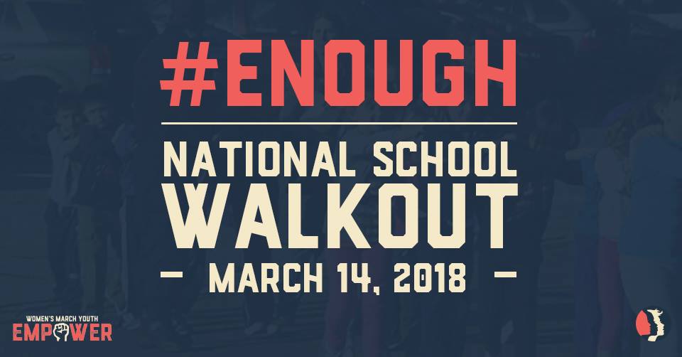 Student walkouts are expected to happen in many cities around the country on March 14th.