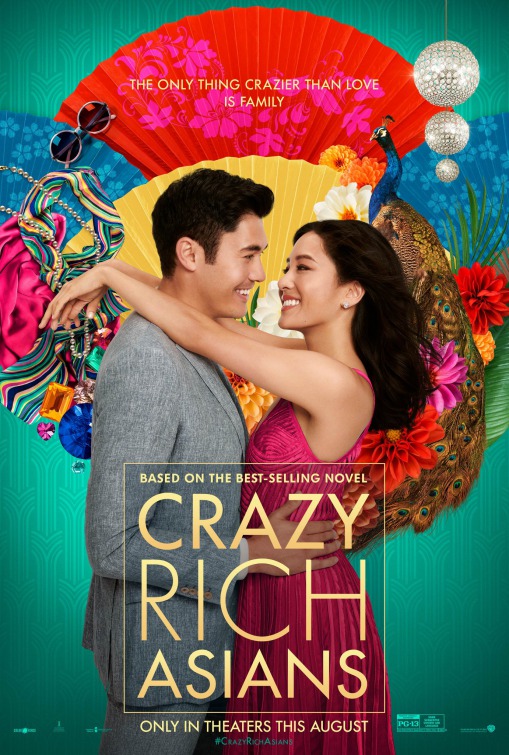 Constance Wu and Henry Golding posing for the Crazy Rich Asians movie poster.