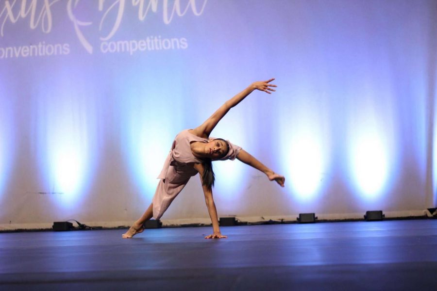 Ananya onstage at a local dance competition