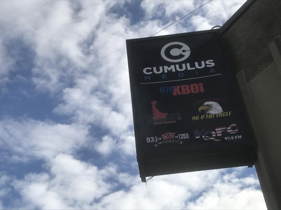 The Cumulus office in downtown Boise that broadcasts local radio stations.