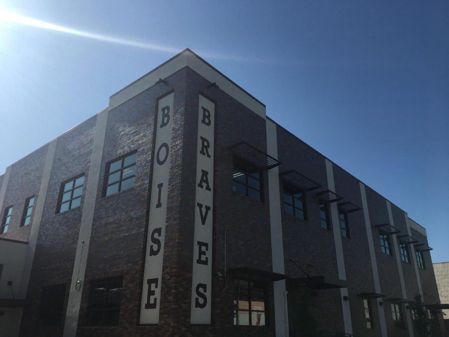 Boise High’s new building will soon have internal and external modifciations that reflect the new Brave branding.