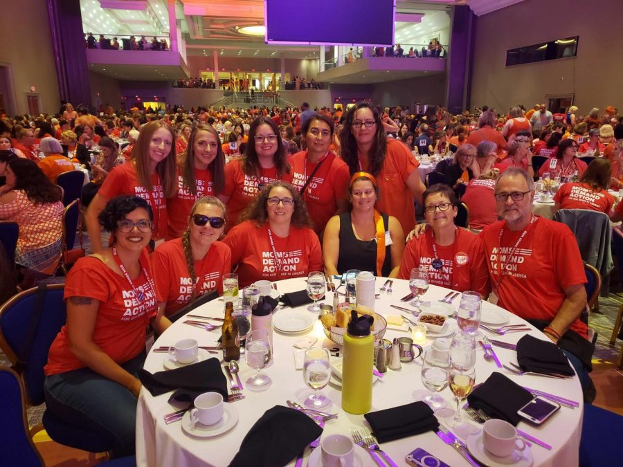 “These are Idaho volunteers at the (Moms Demand Action) national conference this summer,” Jess Westhoff, pictured back row, first from the left, explains. 