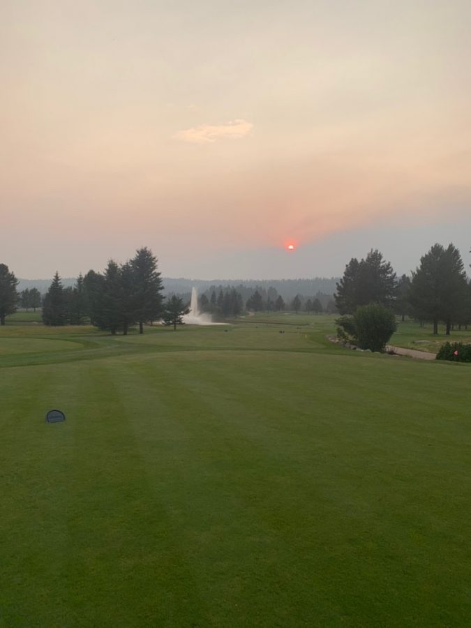 What may appear to be a cloudy day in McCall, Idaho, this is actually smoke covering a beautiful sunny day.What may appear to be a cloudy day in McCall, Idaho, this is actually smoke covering a beautiful sunny day.