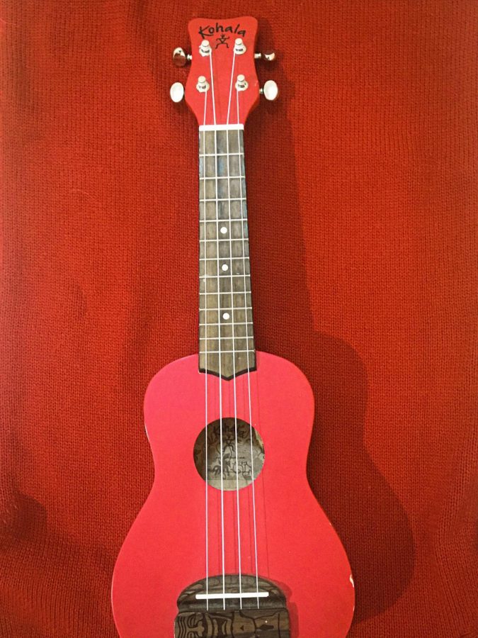 Songwriters at Boise High play a number of instruments, from the ukulele (pictured) to the drums.