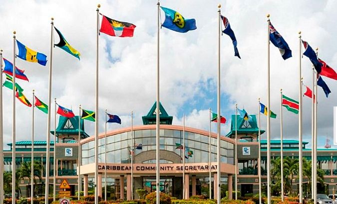 The Caribbean Community headquarters, where the CRC constructed its 10-point plan for reparations. (VTV)
