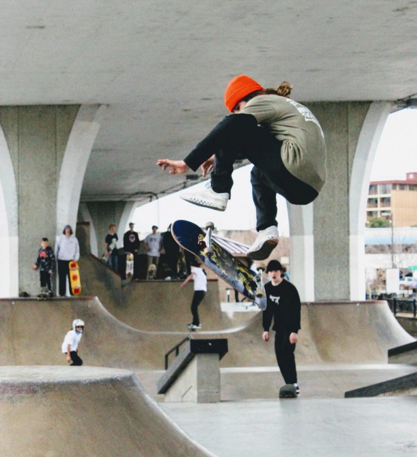 Here is Parker Hopkins at SkateFort 2019, doing what he loves! 