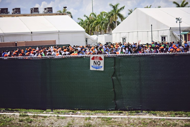 The migrant children’s detention center in Homestead, Florida is a topic of debate within the government. (Carrie Feit)