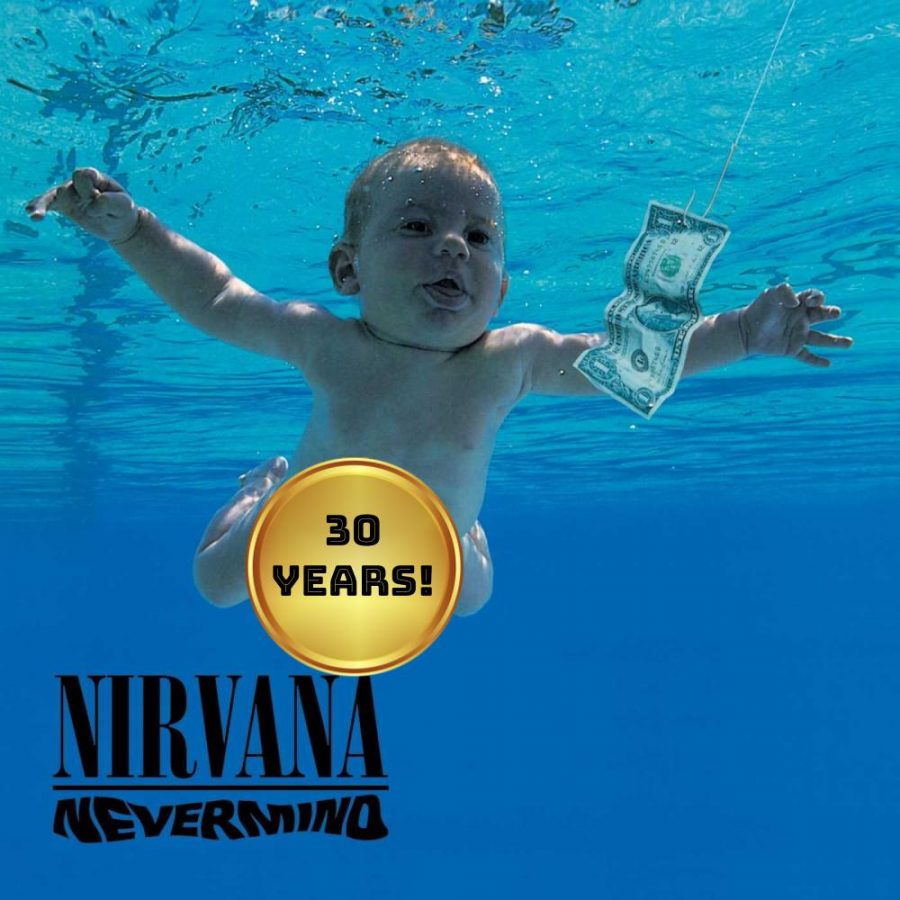 Edited album art of Nevermind to celebrate its 30th.