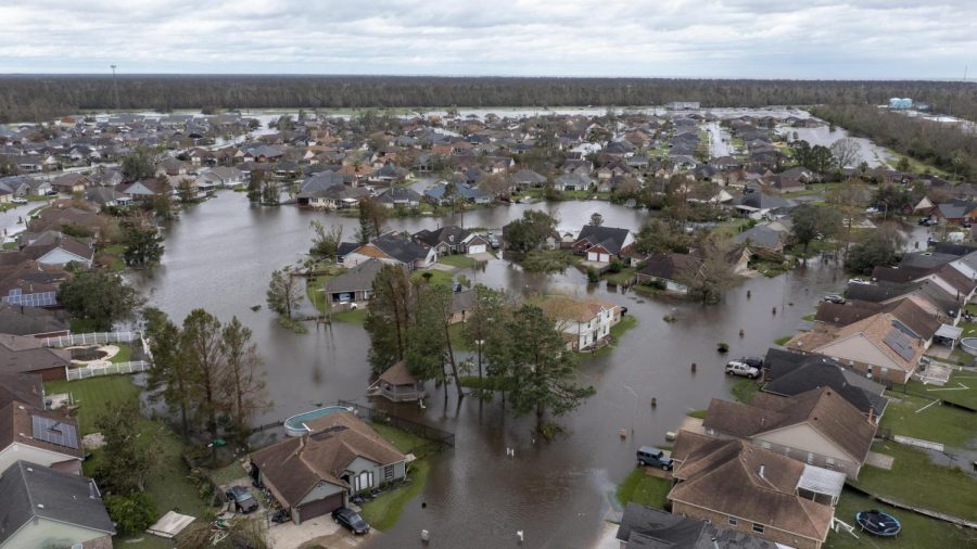 Streets in LaPlace, La. flooded after Hurricane Ida 