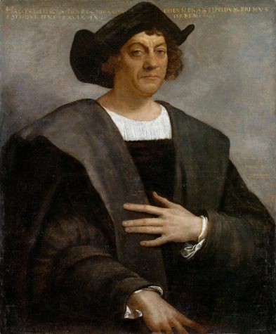 A portrait of what is said to be Christopher Columbus, done by Sebastian Del Piombo. 