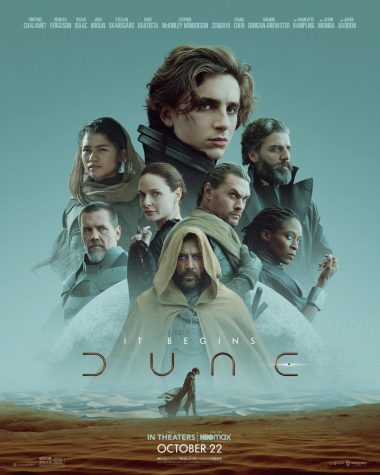 The theatrical poster for the newest adaptation of Dune (©2021 Warner Bros Pictures)