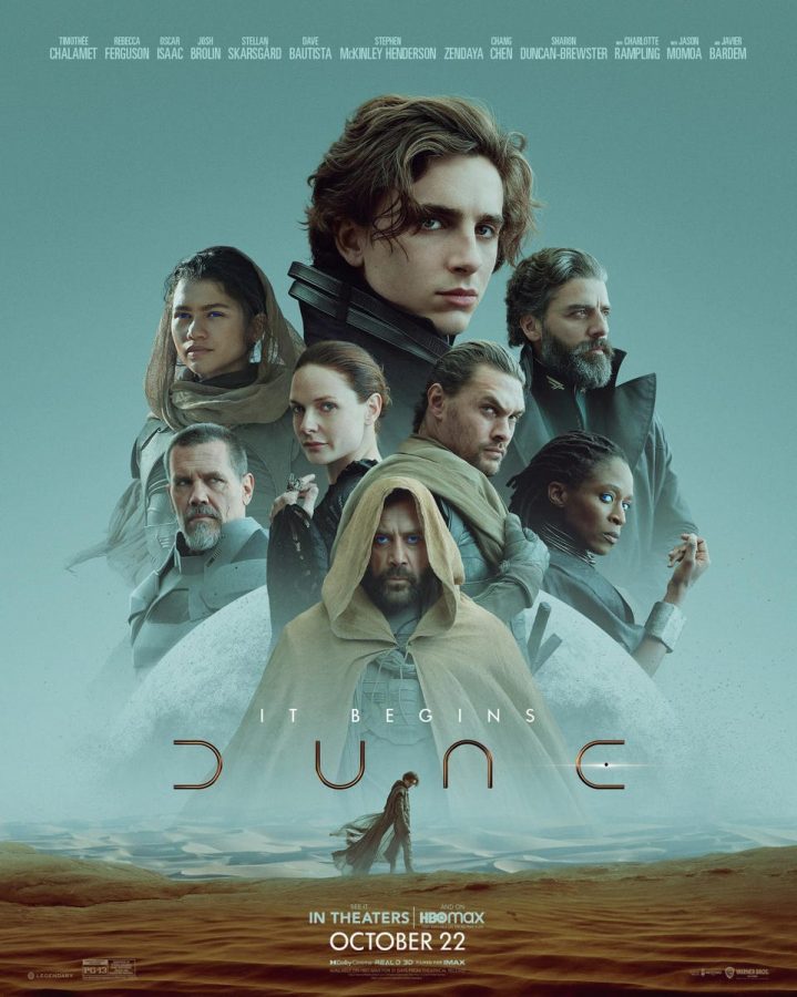 The+theatrical+poster+for+the+newest+adaptation+of+Dune+%28%C2%A92021+Warner+Bros+Pictures%29