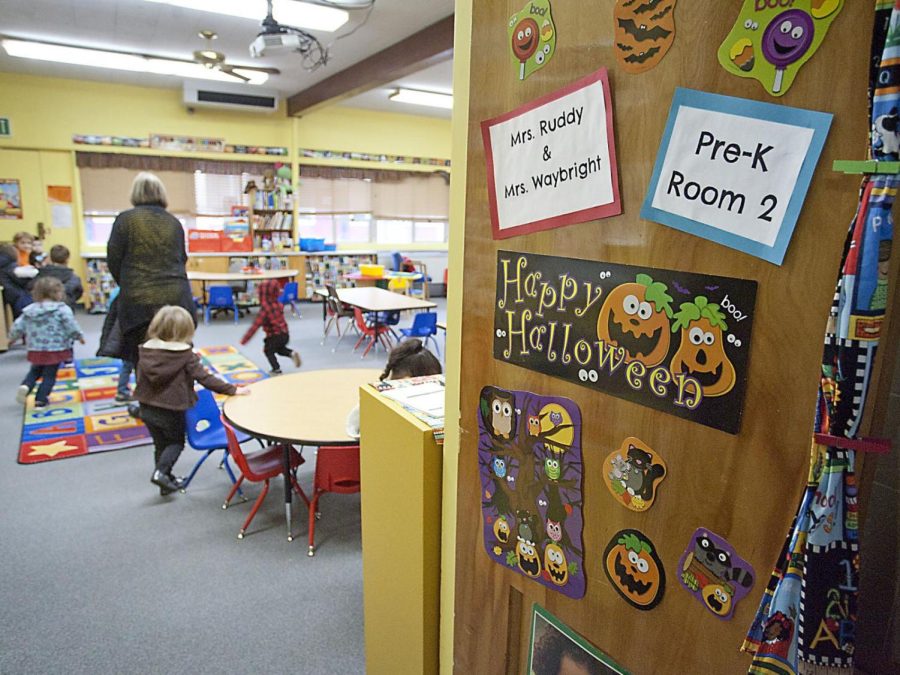 Kids participate in full day kindergarten in the Boise School District.