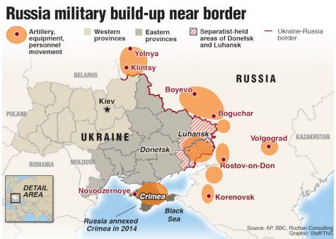 Map of Russia explaining the crisis (Credit: TNS)