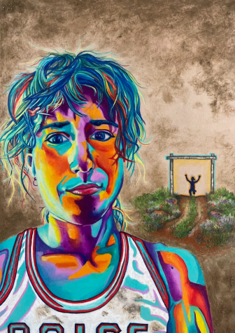 One of Taelyns most recent pieces, a self portrait. 