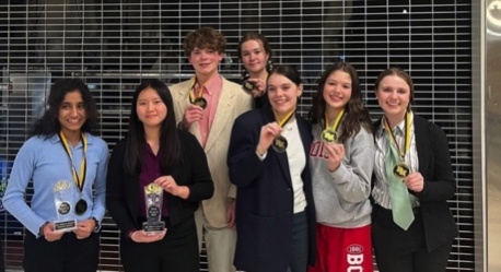 The finalists of the bash and joust tournaments, January 14. (boisehighspeechdebate)
