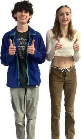 Flint and Lola give two thumbs up! (Zelda Fishman)