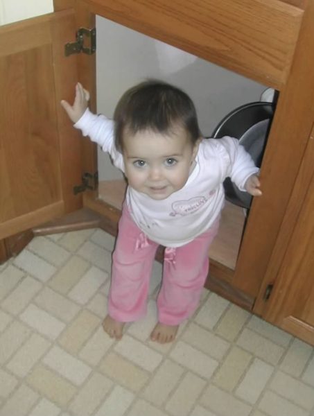 Me as a baby causing trouble.