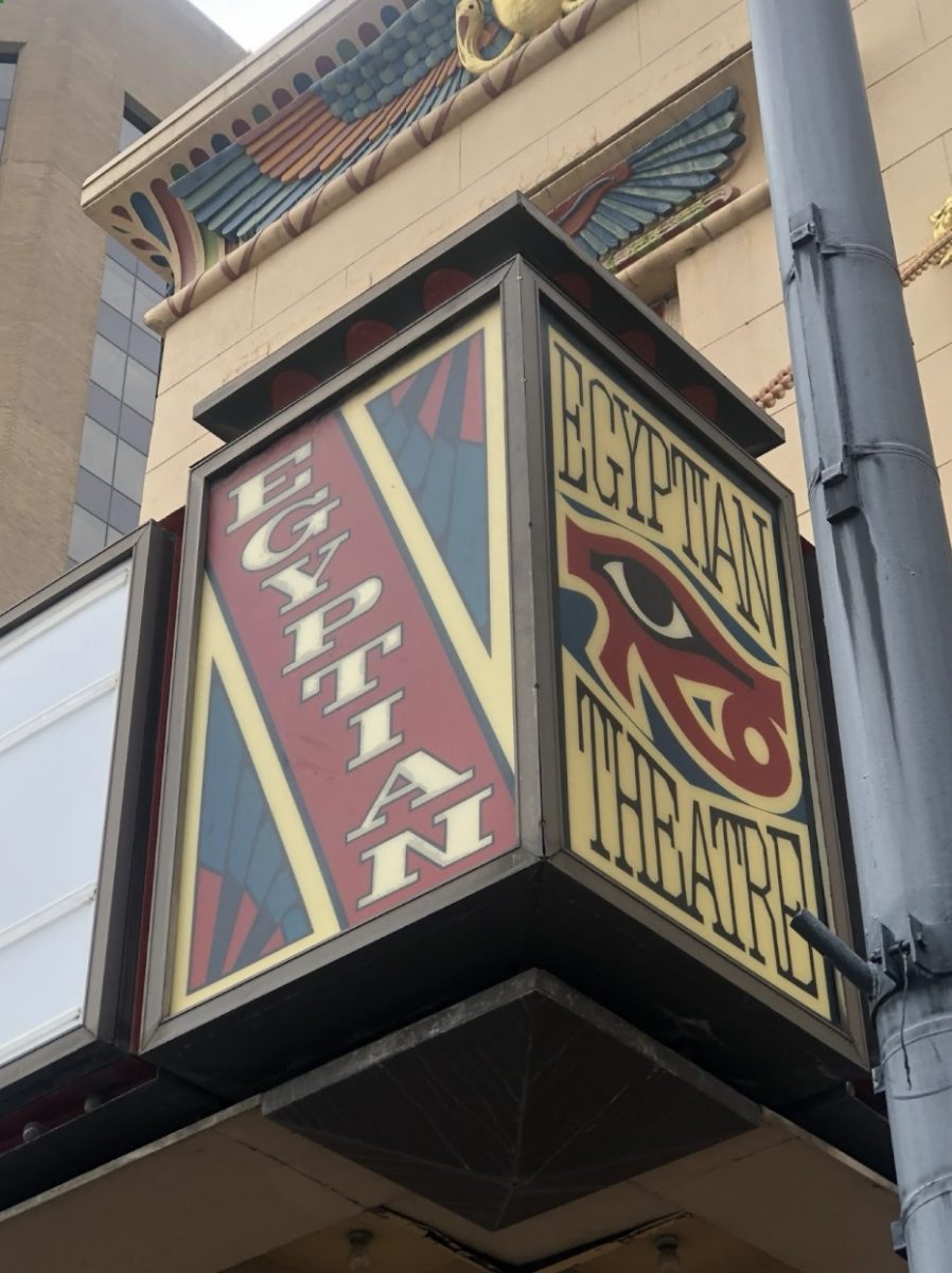 Sign outside of The Egyptian Theatre.