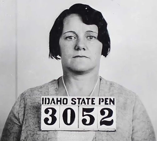 Flypaper Lyda’s 1921 mugshot (Idaho State Penitentiary).