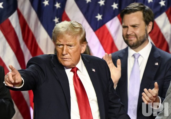 Donald Trump and JD Vance celebrating their win. (politico)